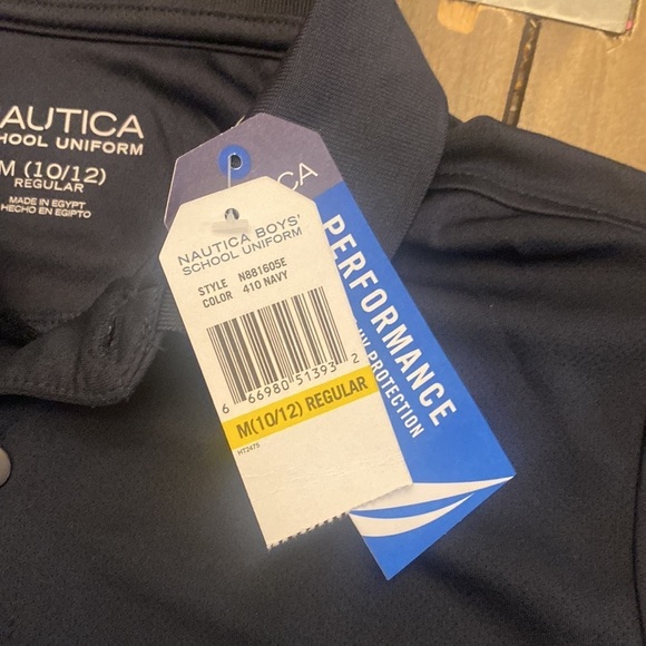 Boys Nautica‎ performance school navy size L 10/12 new - Picture 3 of 3